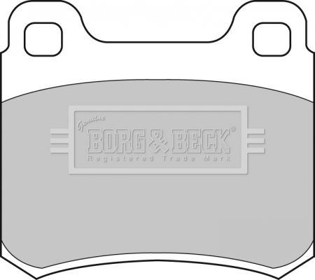 BORG & BECK Комплект тормозных колодок, дисковый тормоз BBP1315